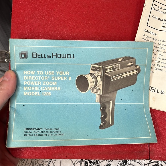 Vintage Bell & Howell camera bag with instructions - Picture 5 of 12